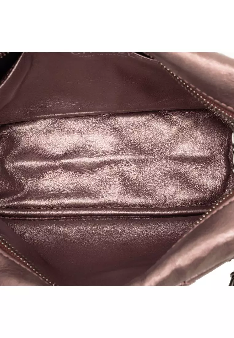Pre-Loved Chanel Small Metallic Quilted Aged Calfskin Reissue Camera Bag