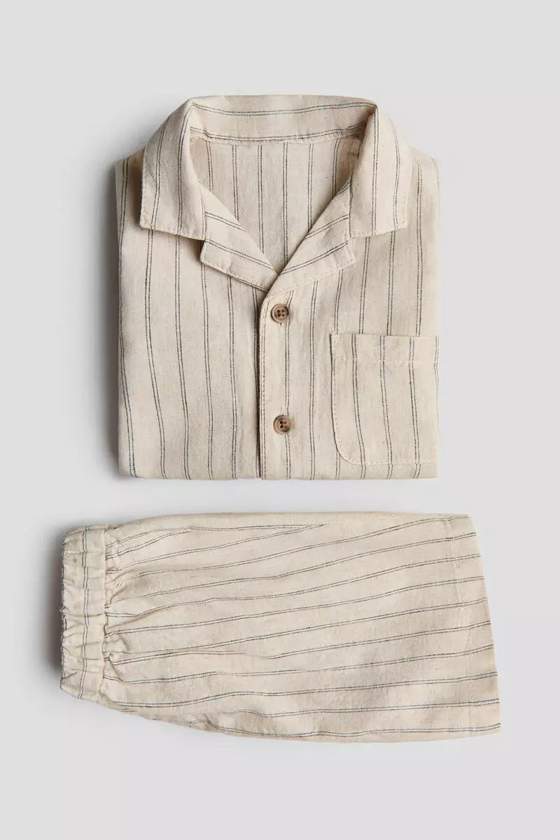 2-piece linen-blend set