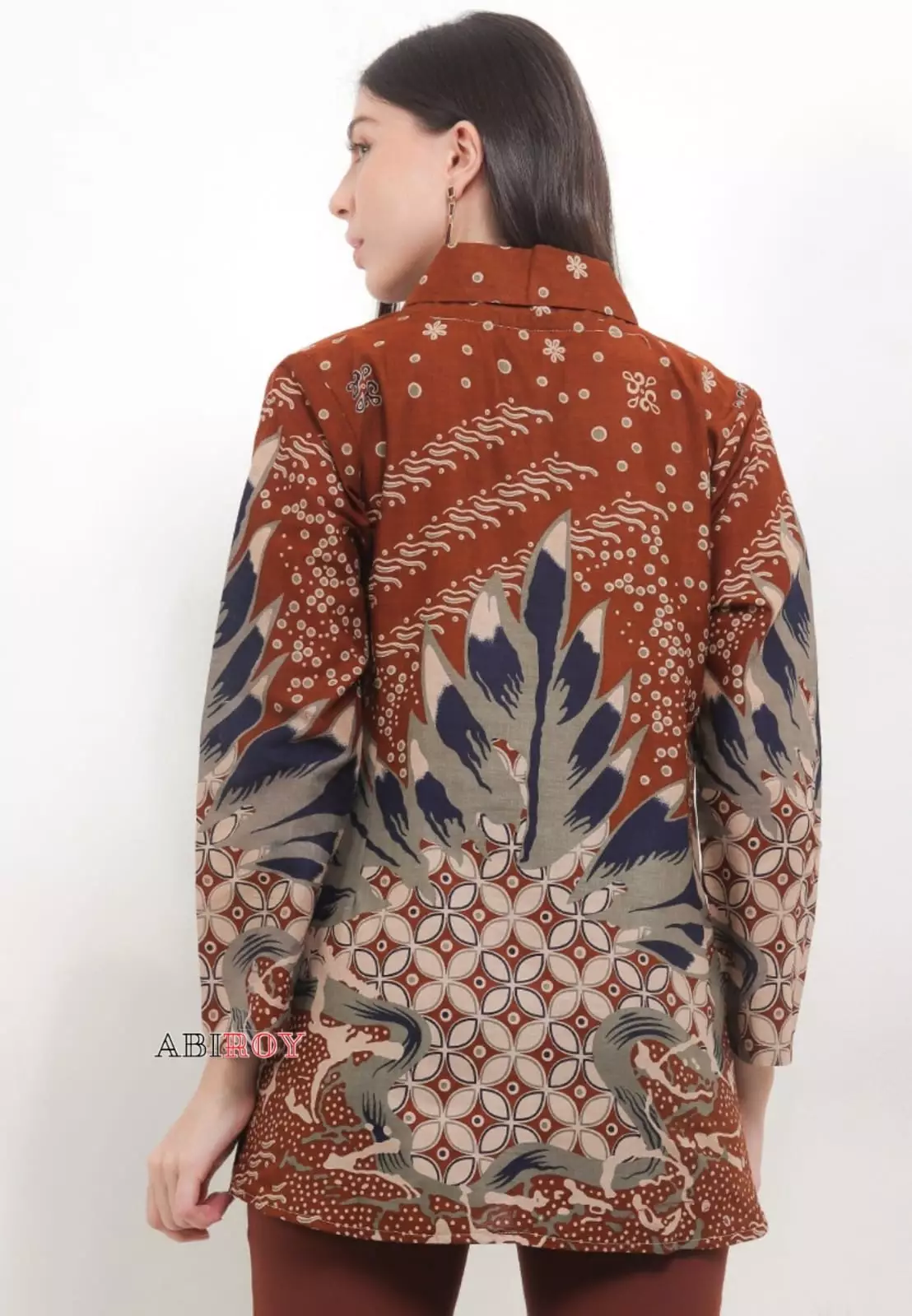 Blouse Batik Godhowarsa Bata Premium Slimfit Elegant NLN