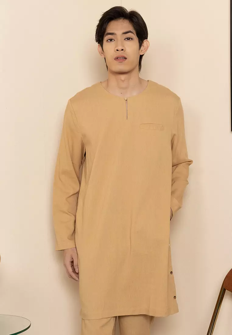 Linen Solid Kurta Top