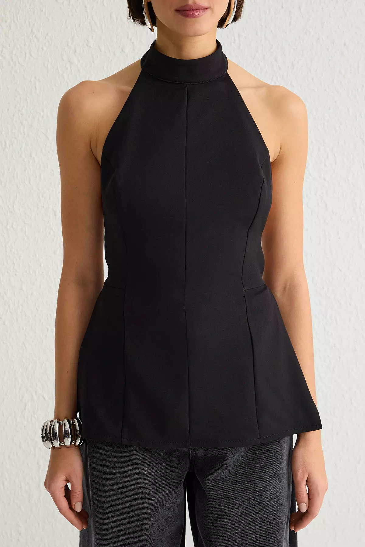 Open Back Halter Top