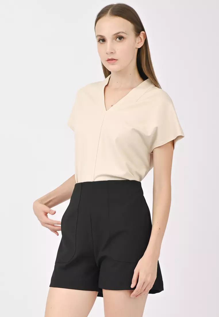 High Waist Tailored Shorts