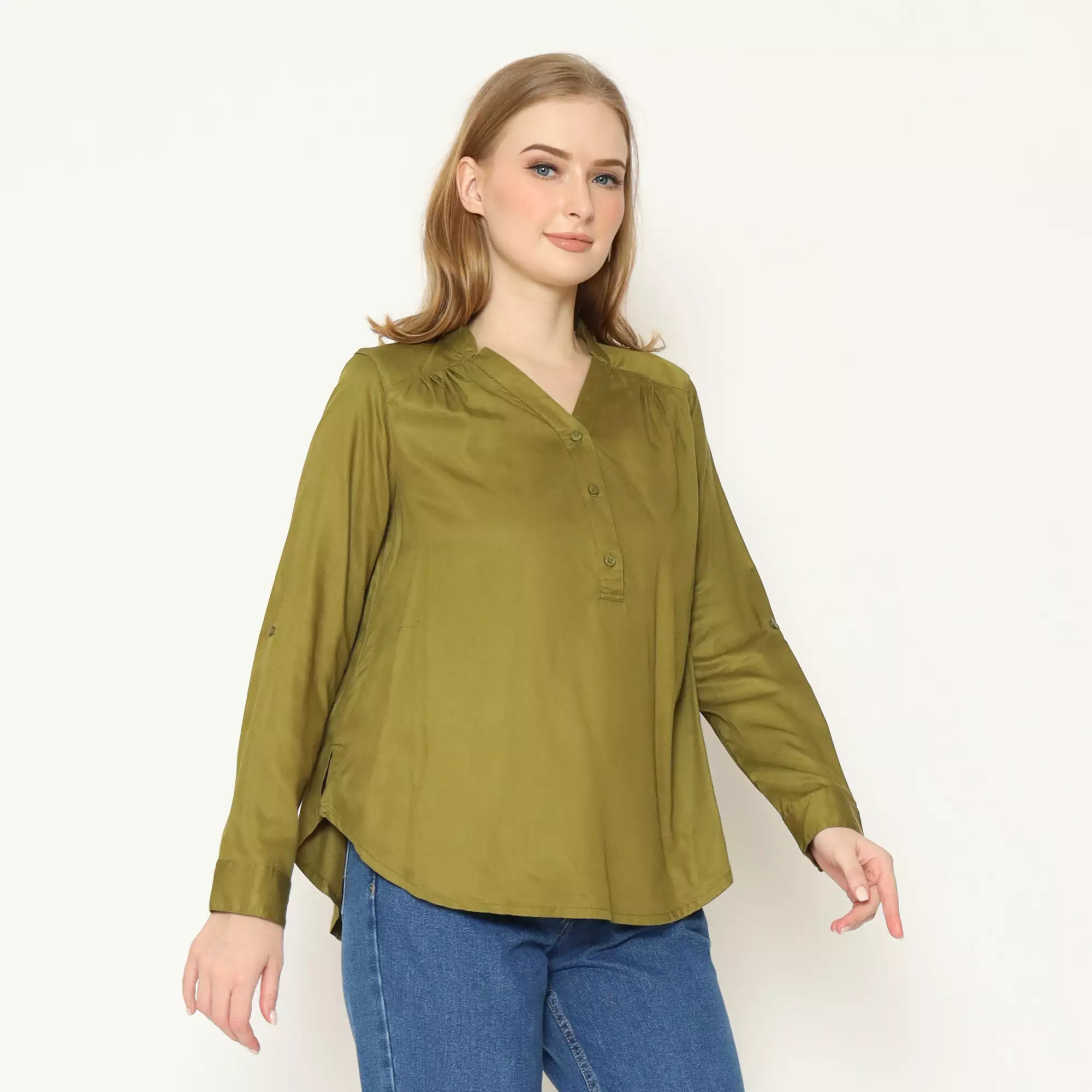 Anala Blouse Olive