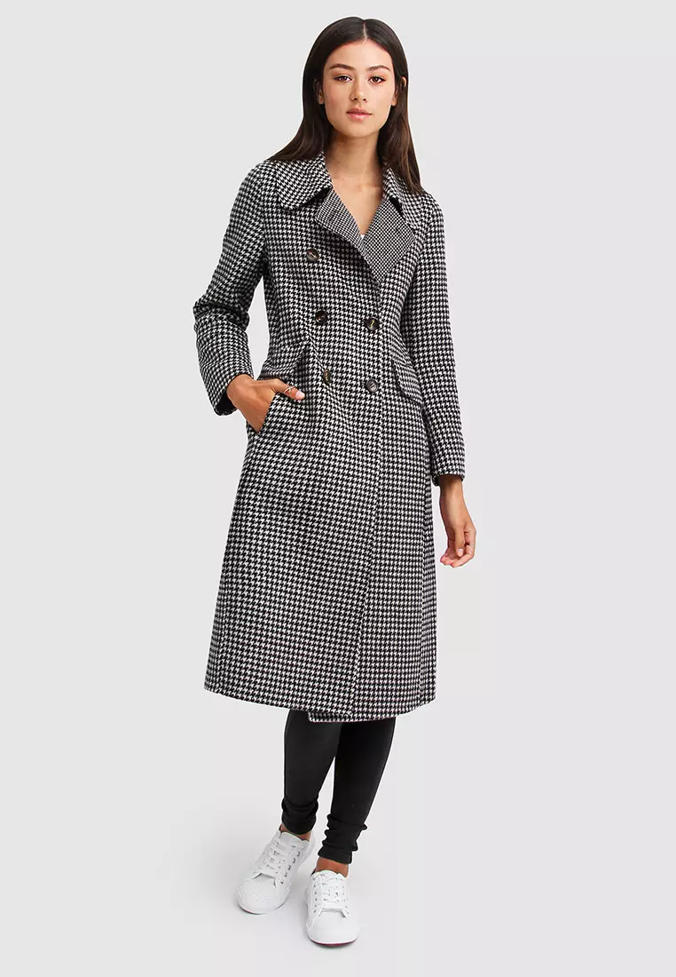 Gingham trench coat clearance