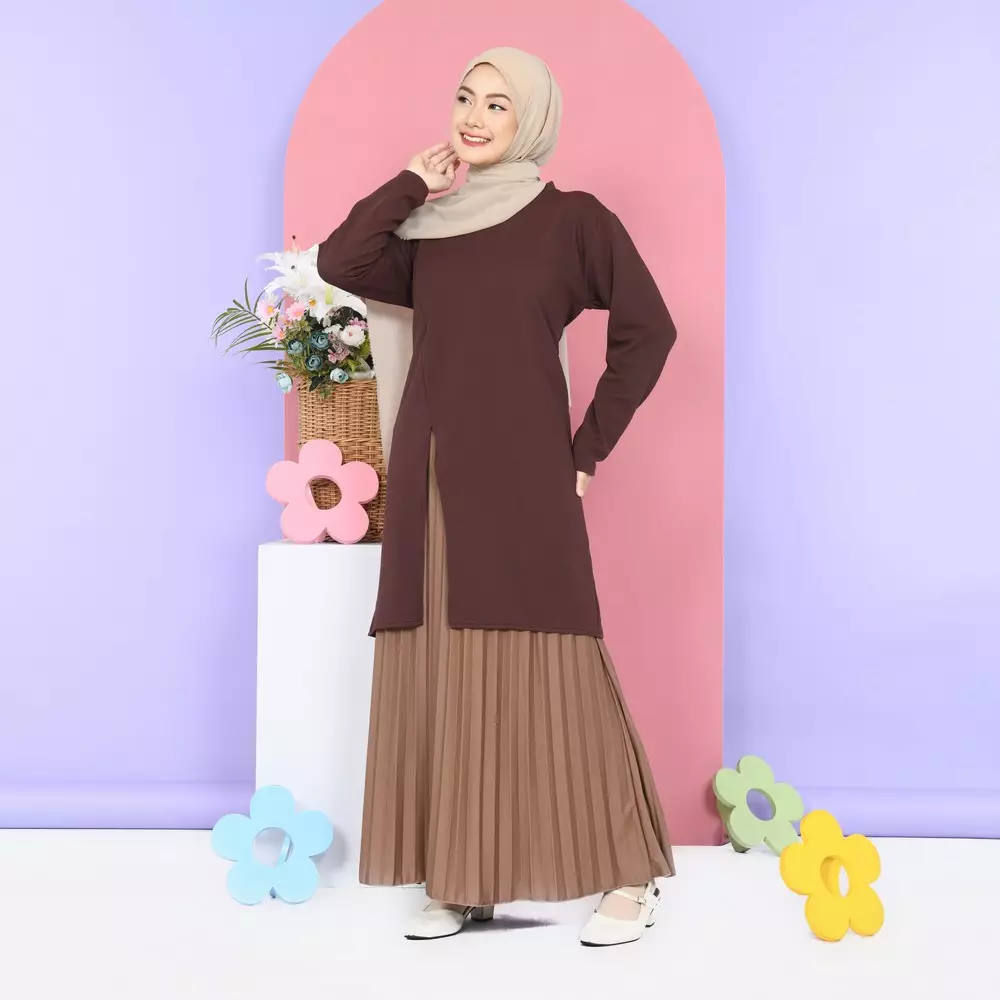 Arry Tunic Knit - Mahogany M19661 R24S1