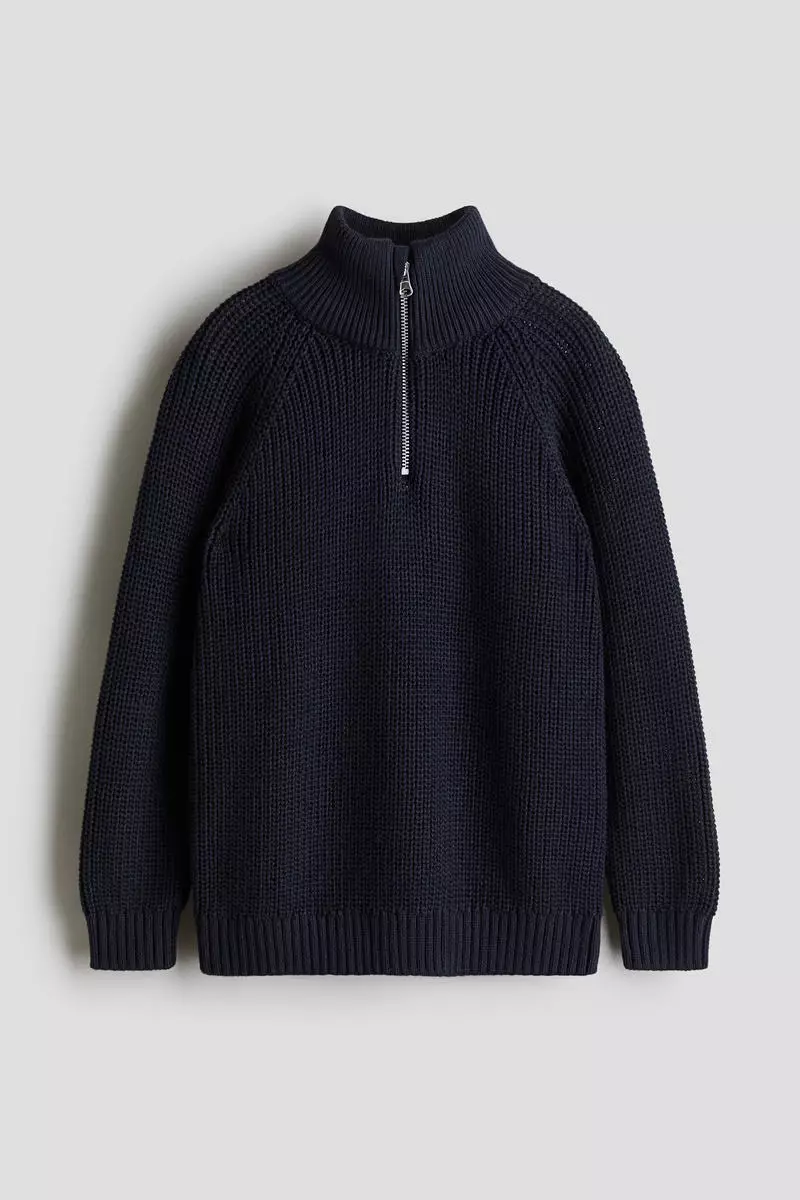 H&m Mens Blue Wool Jumper Buy H&M Men Blue Solid Merino Wool