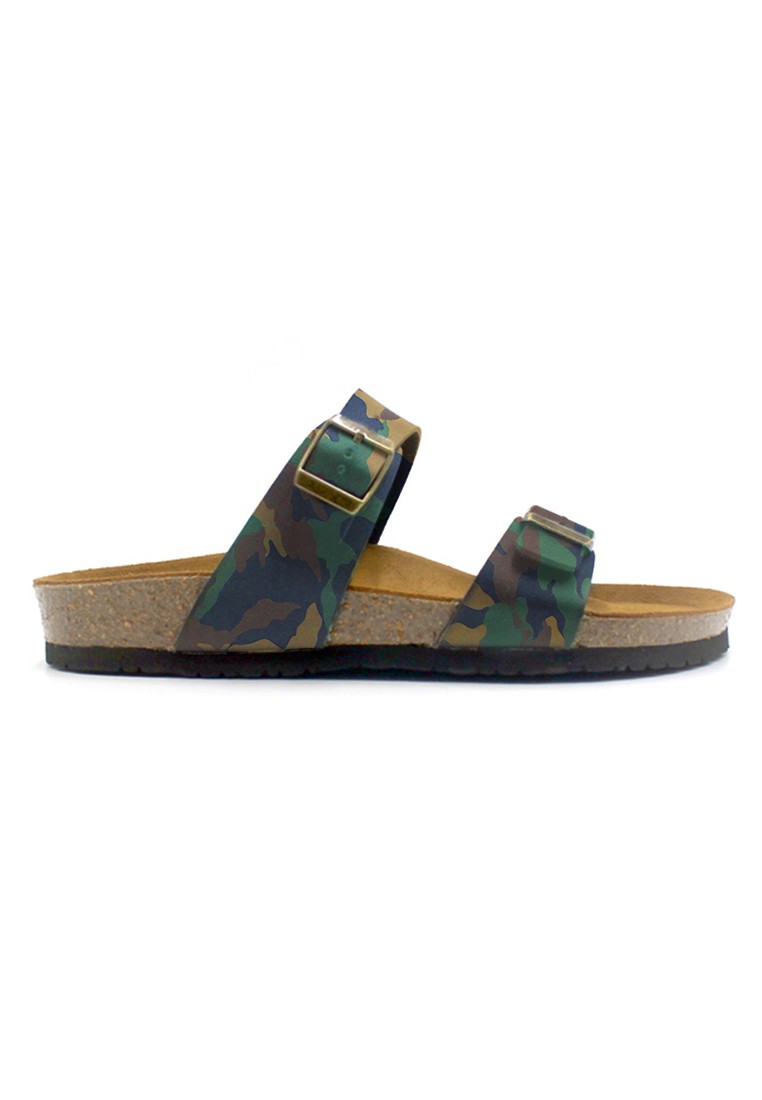 Glasgow - Camouflage Leather Sandals & Flip Flops