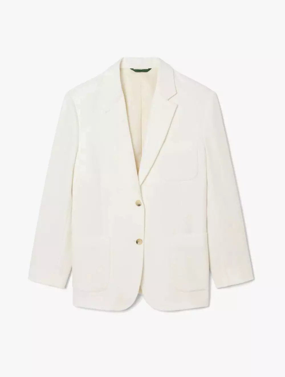 Wool Twill Blazer - White