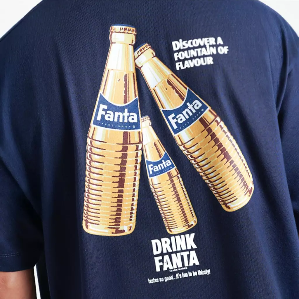CELCIUS FANTA Flying Fanta Bottle T-shirt Oversize LIN001429C Dark Blue