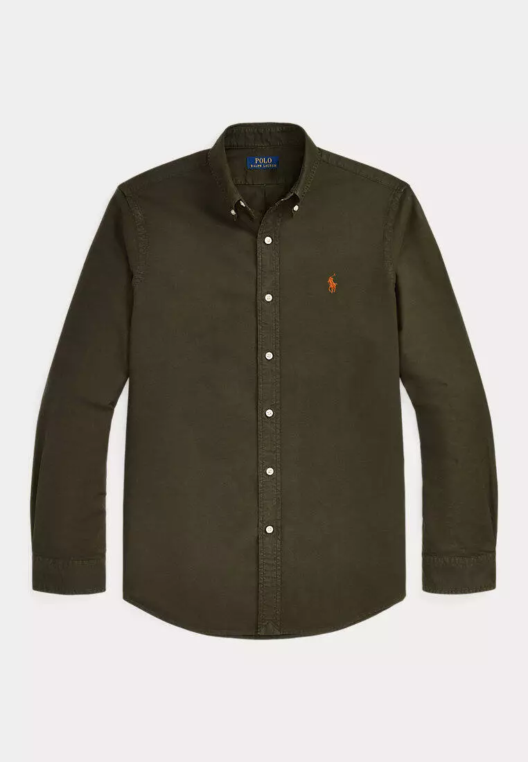 Classic Fit Garment-Dyed Oxford Shirt