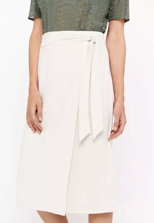 Jersey-knit Midi Skirt