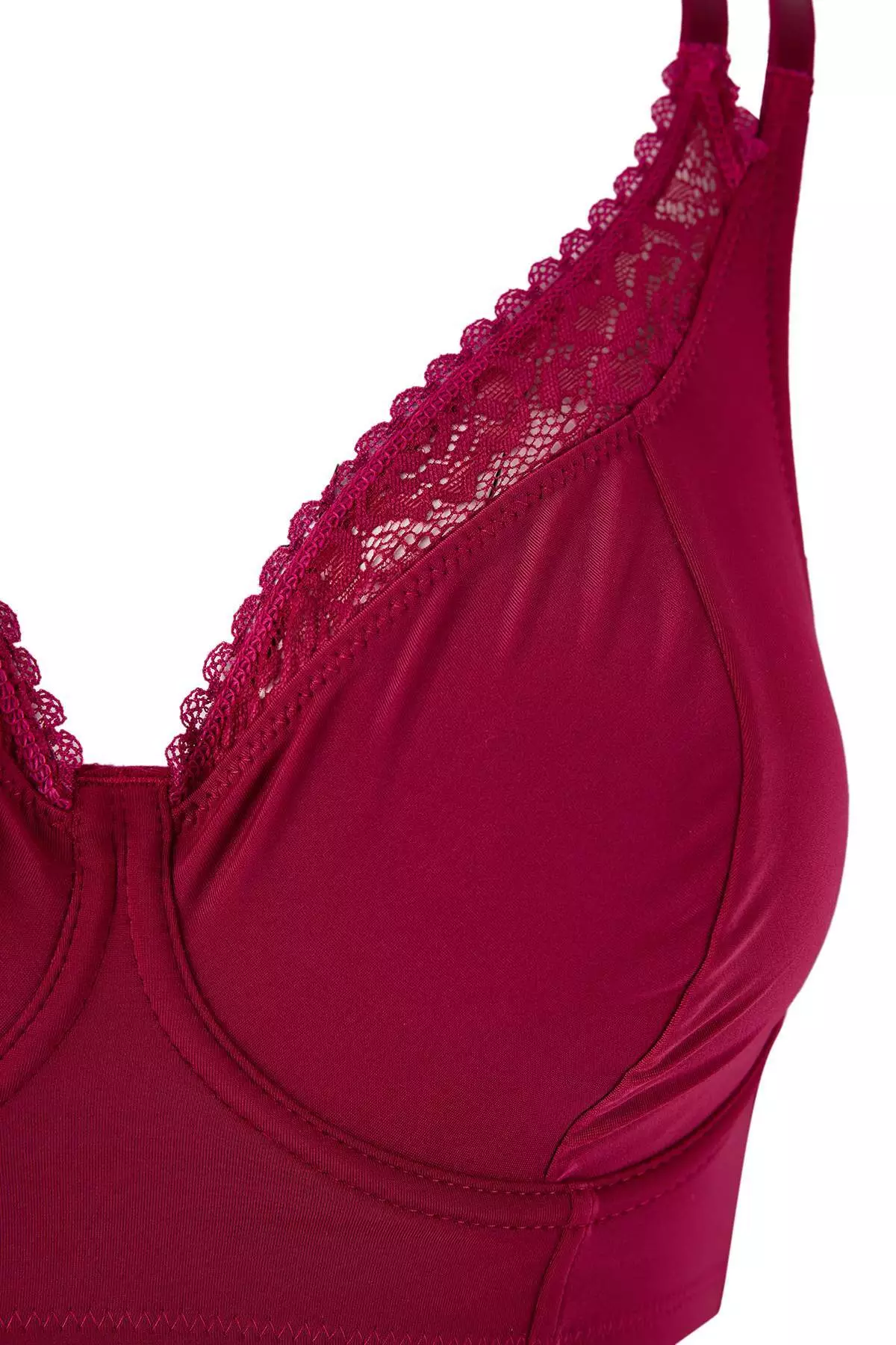 Vişne Lace Li Unfilled Double Strap Wired Wide Agraf Closure Bra Tbbaw26Cw00001