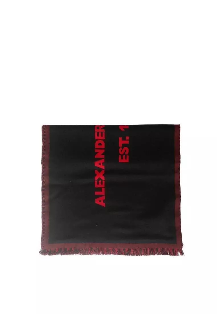 Oversize Mcqueen Graffiti Scarf