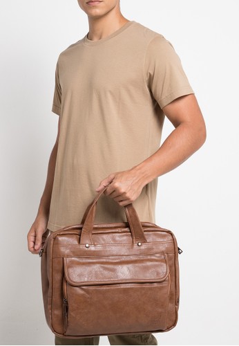 Jual Urban State Distressed Leather Laptop Tote Bag Original Zalora Indonesia