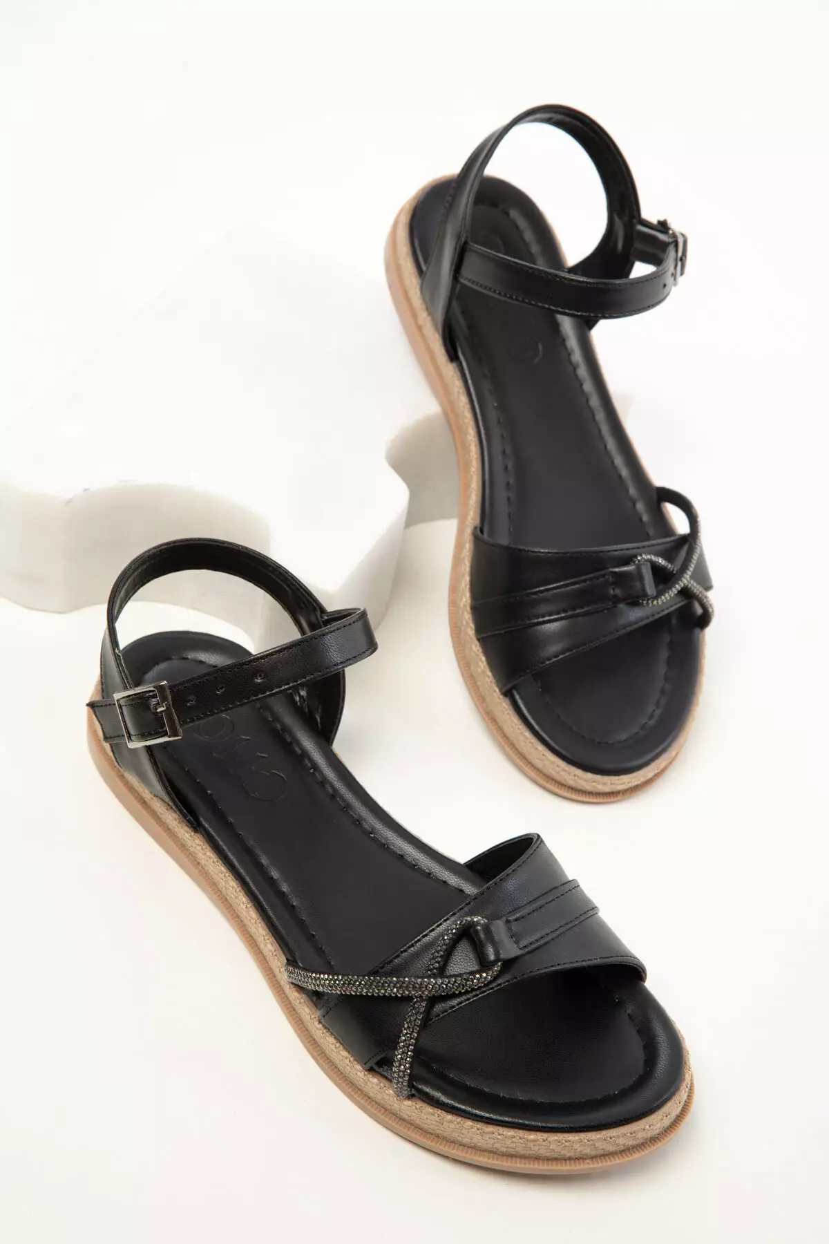 Black Women's Sandals 20393