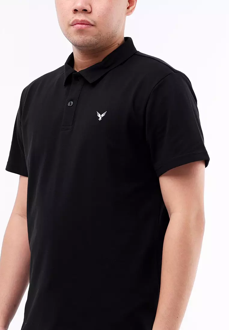 Collared Waffle Short Sleeve Polo