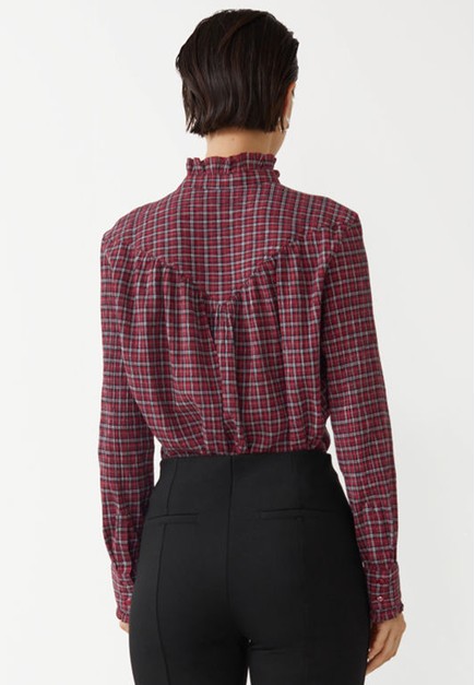 RRR 2020aw check frill shirt | aeonenergy.co.nz