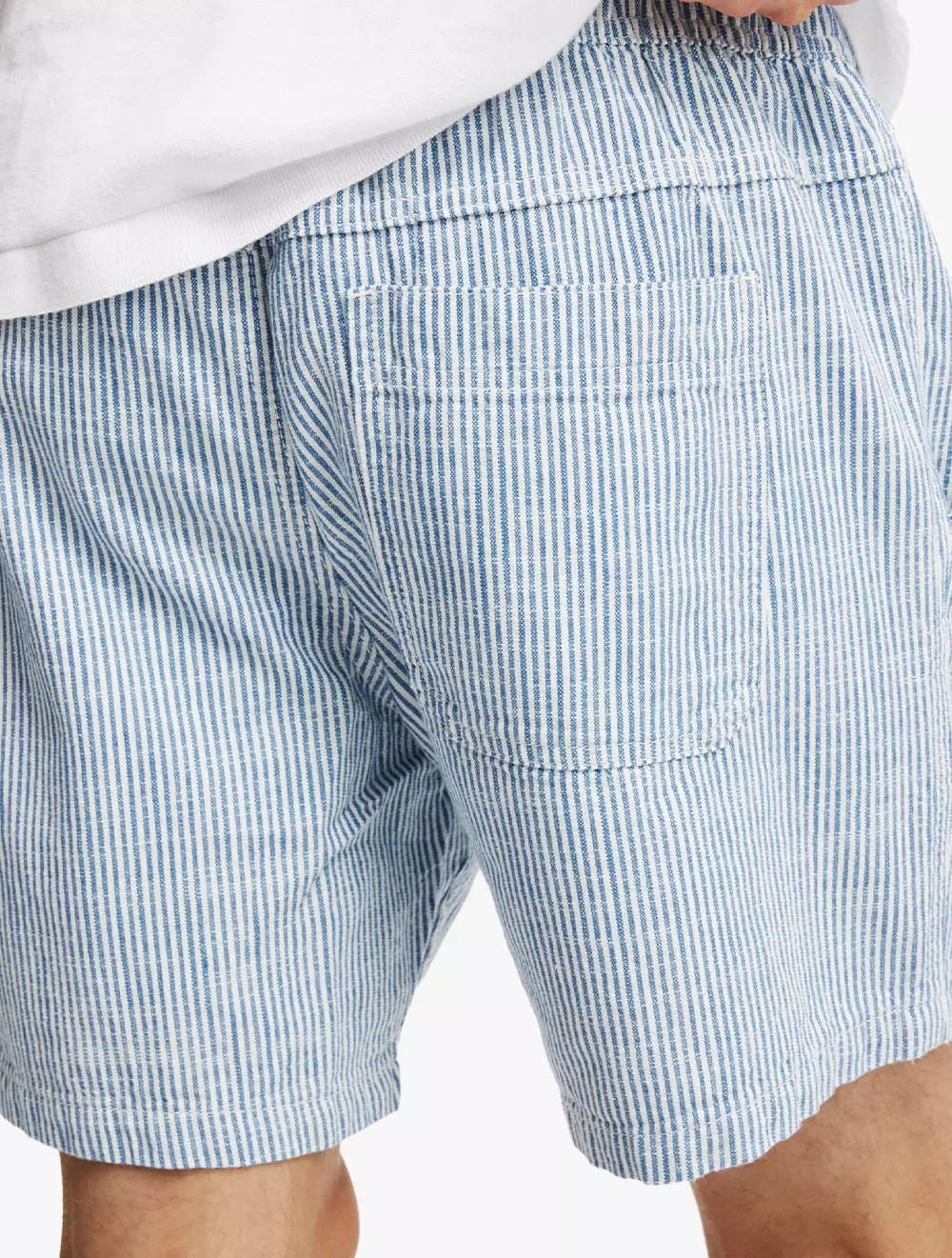 Cotton On - SHORTS - Easy Short - BLUE 50/50 STRIPE