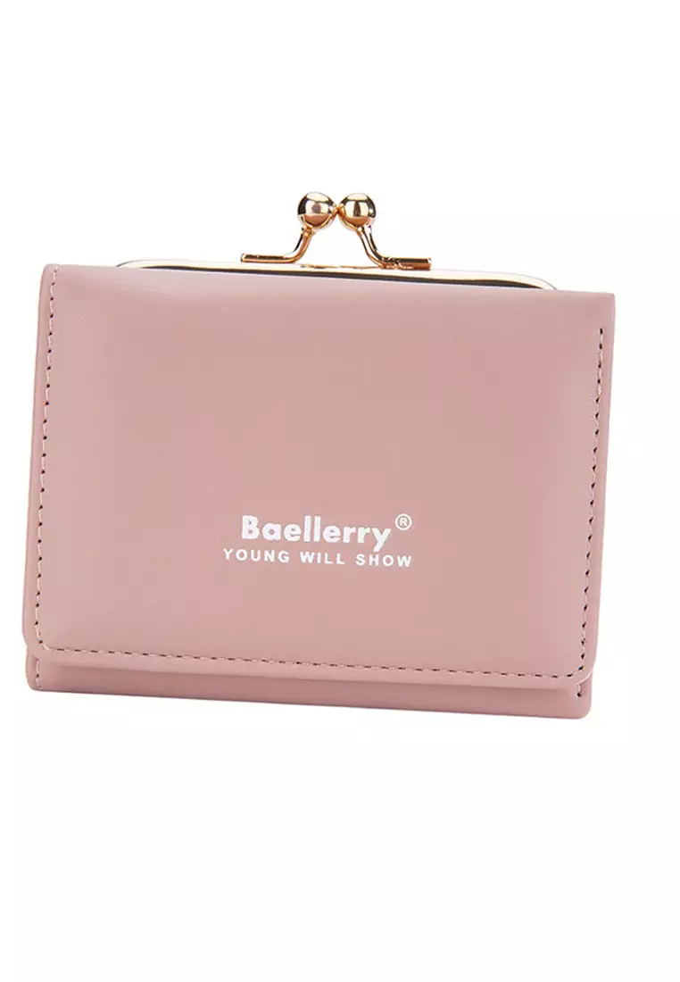 Dompet Wanita Lipat Kecil 2 IN 1 Style Korean Bahan Kulit PU Leather Premium Quality ORIGINAL