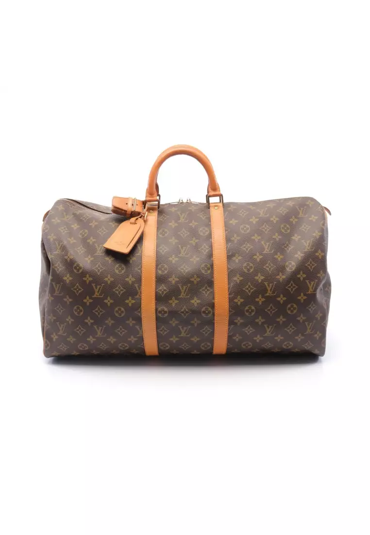 Buy Louis Vuitton Pre-loved LOUIS VUITTON Keepall 55 monogram Boston bag  PVC leather Brown 2023 Online