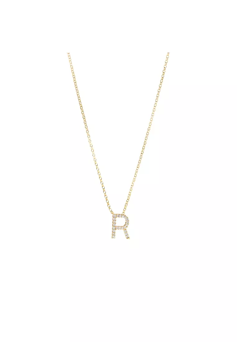 R hot sale pendant necklace