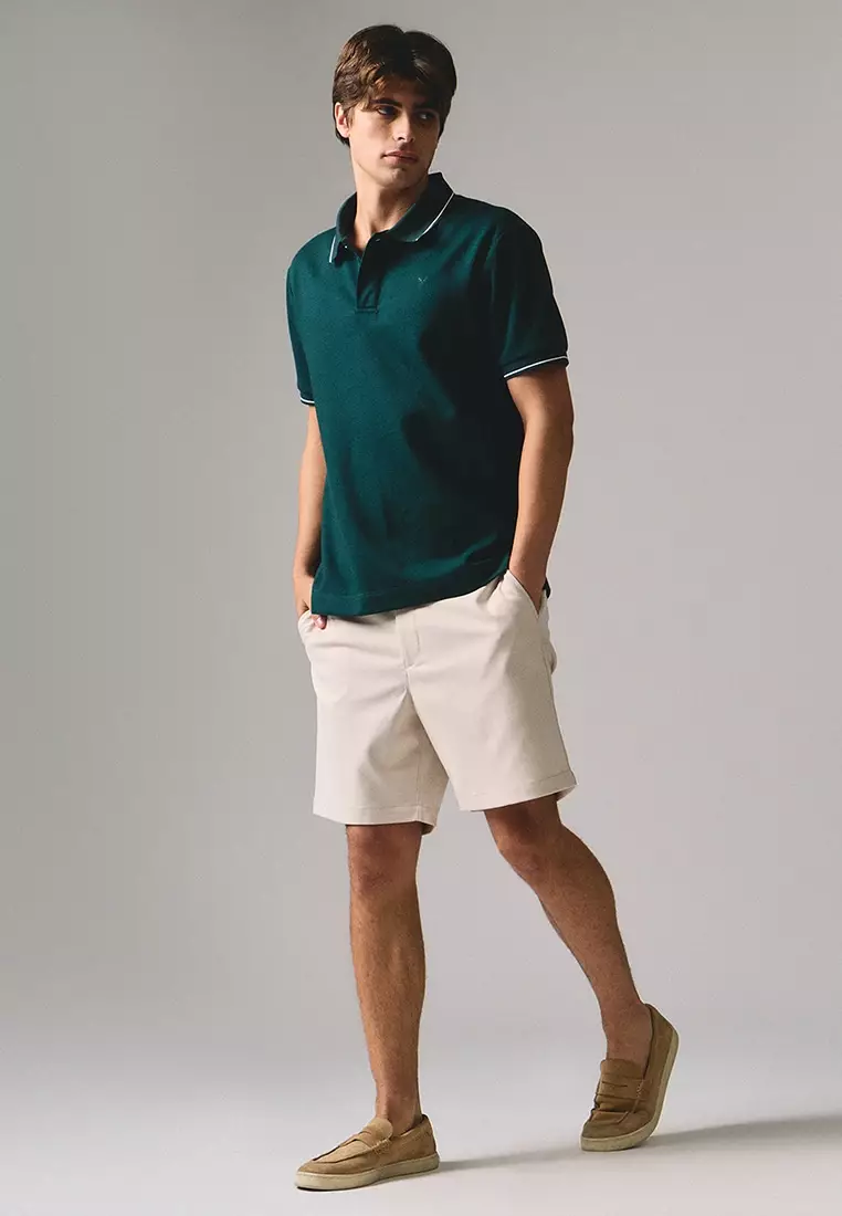 Premium Regular Fit Polo Shirt With Contrast Tipping