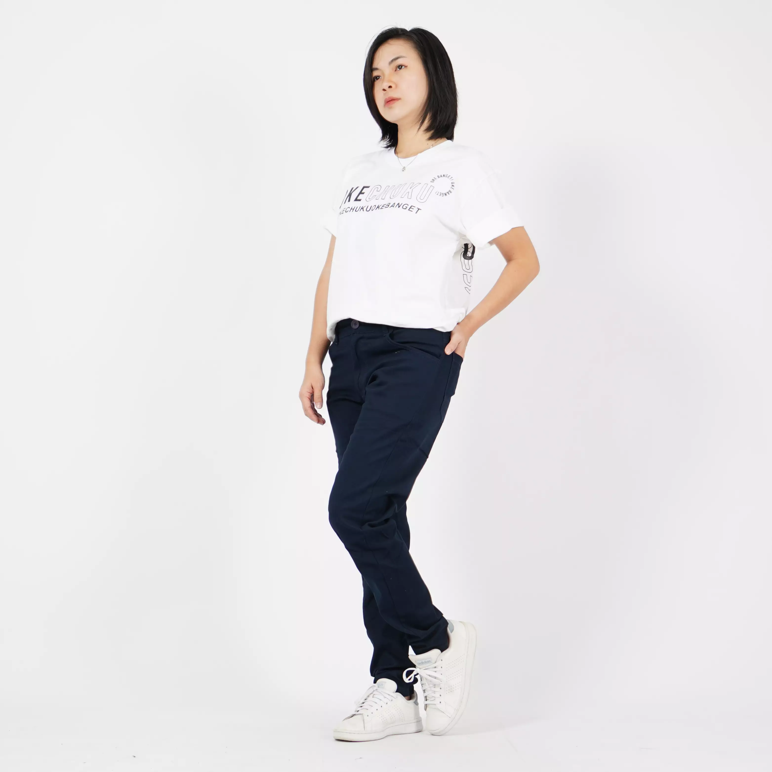 OKECHUKU Jey Celana Kerja Wanita Baggy Pants Celana Panjang Wanita