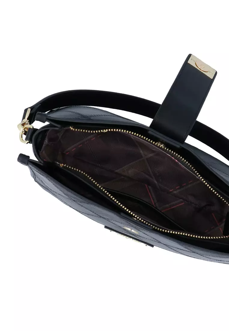 CR Lorena Woven Tote Bag - Black