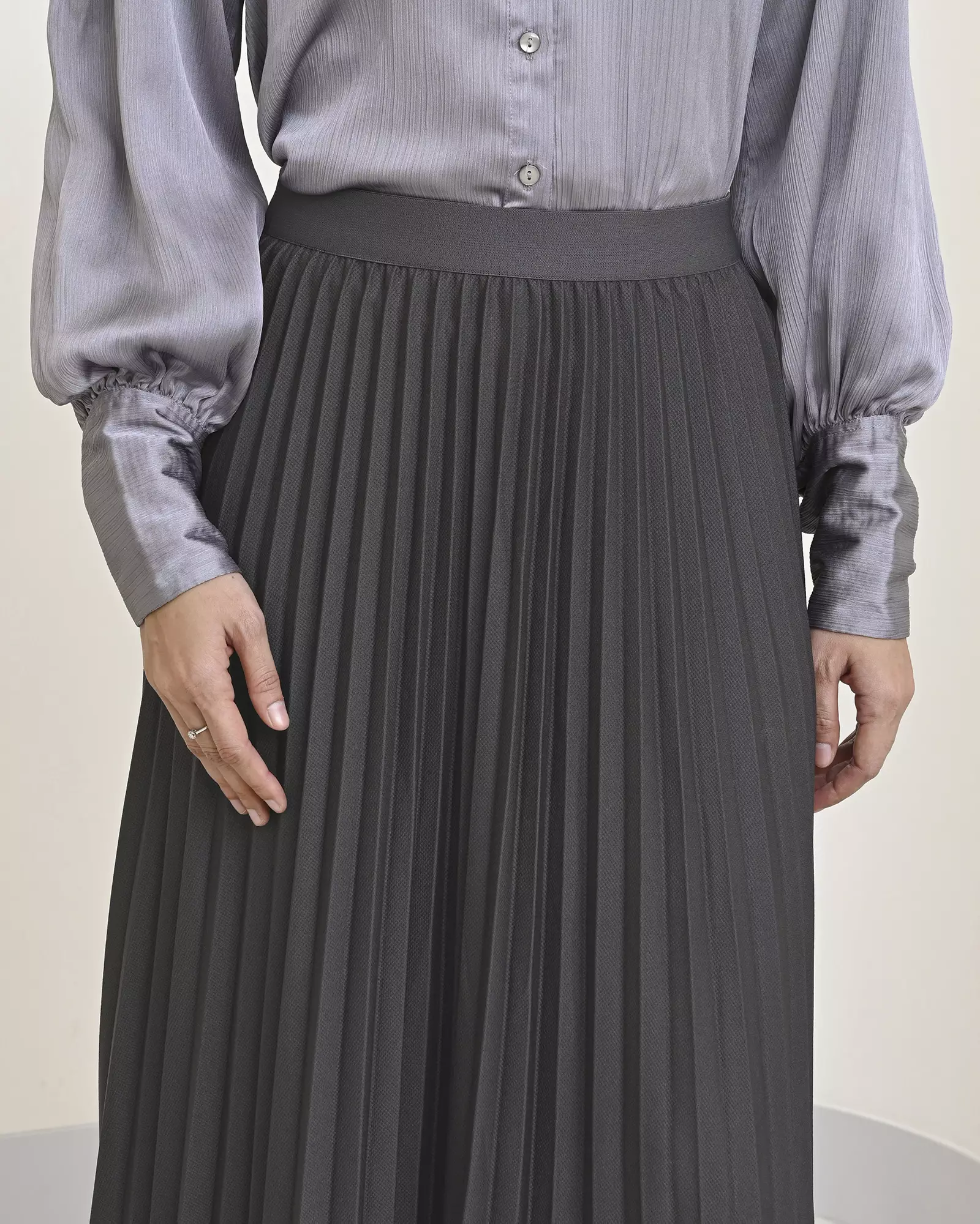 Geulis.id LARUNA SKIRT PREMIUM / ROK WANITA - GREY