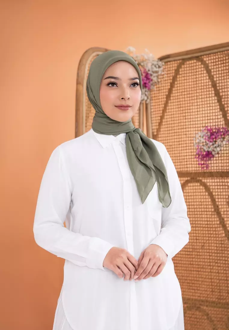 ZM Zaskia Mecca - Sana Army Hijab Kerudung Segi Empat