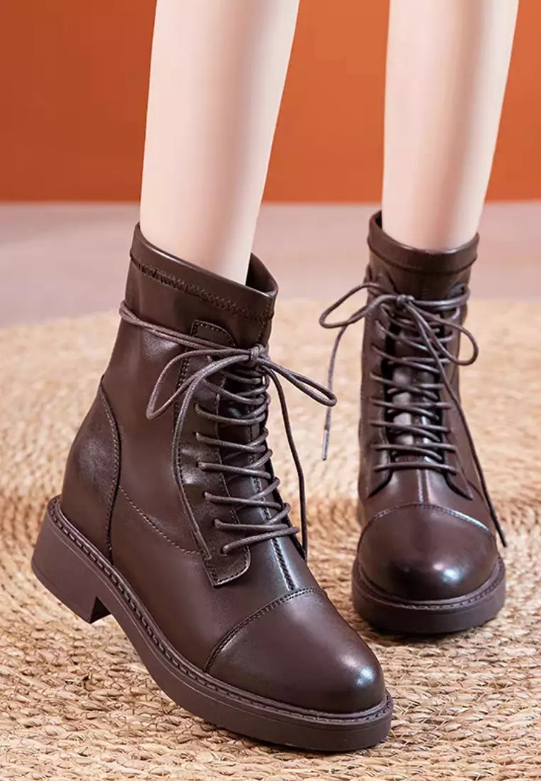 Buy Twenty Eight Shoes VANSA Cow Leather Inner Heightened Platform