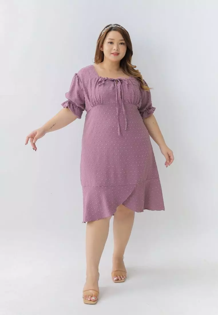 Plus Size Dress Clarissa Dusty Lillac
