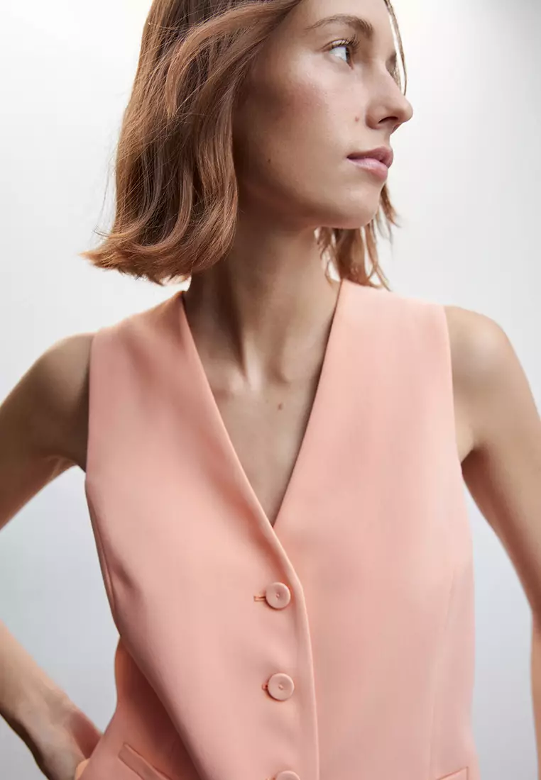 Buttons Suit Waistcoat