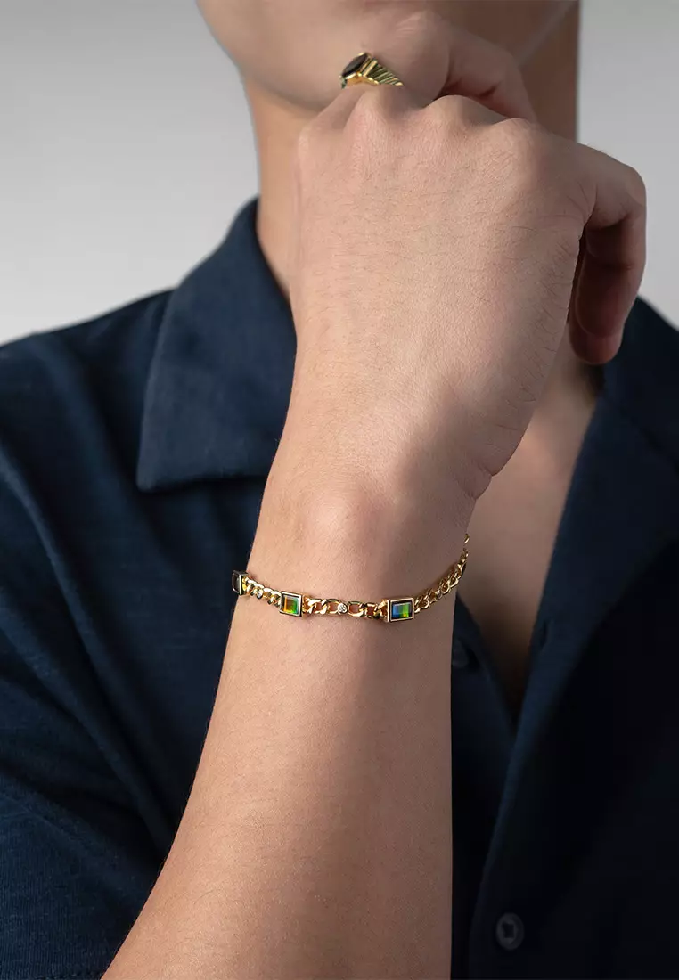 Echo Link Ammolite Bracelet