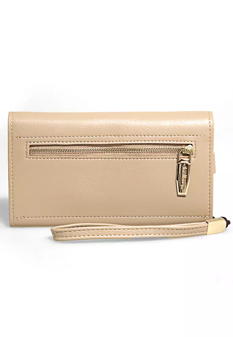 Clutch Wallet Dompet Wanita Model Panjang Handphone Slot Material Leather ORIGINAL