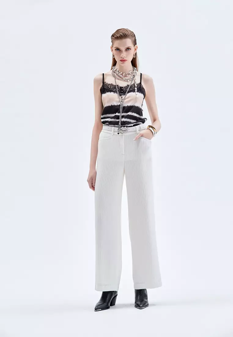 Wide Leg White Pants