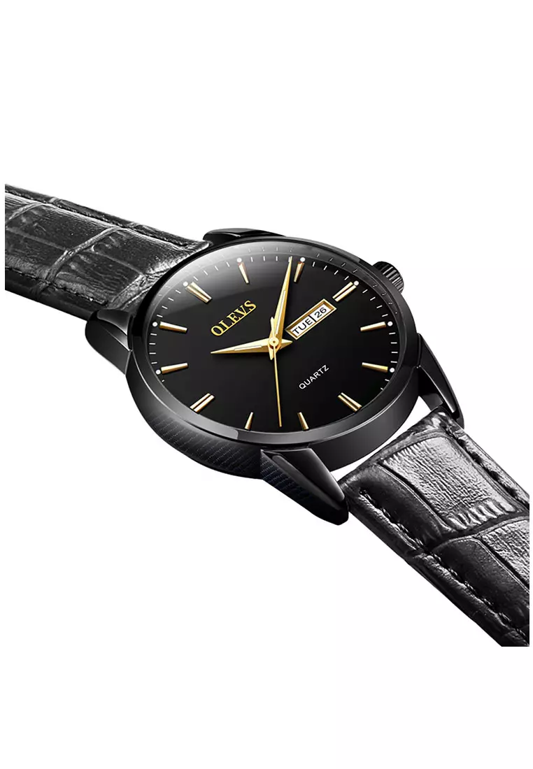 Buy Olevs Olevs Classic Leather Men Quartz Watch Online Zalora Malaysia 7597