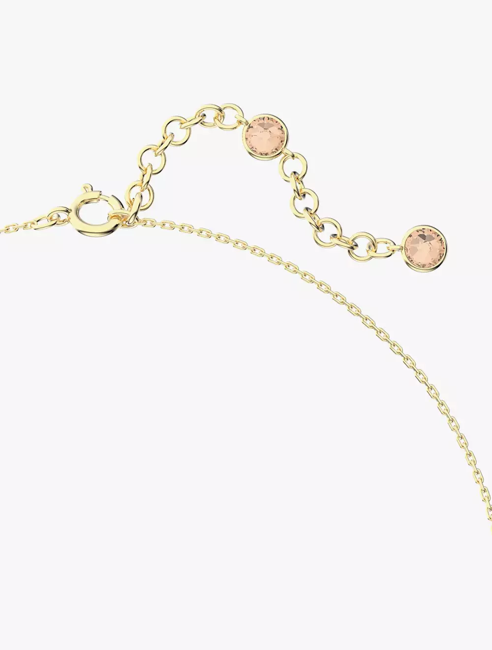 Orbita Necklace, Drop Cut, Small, Multicolored, Gold-Tone Plated - Rainbow