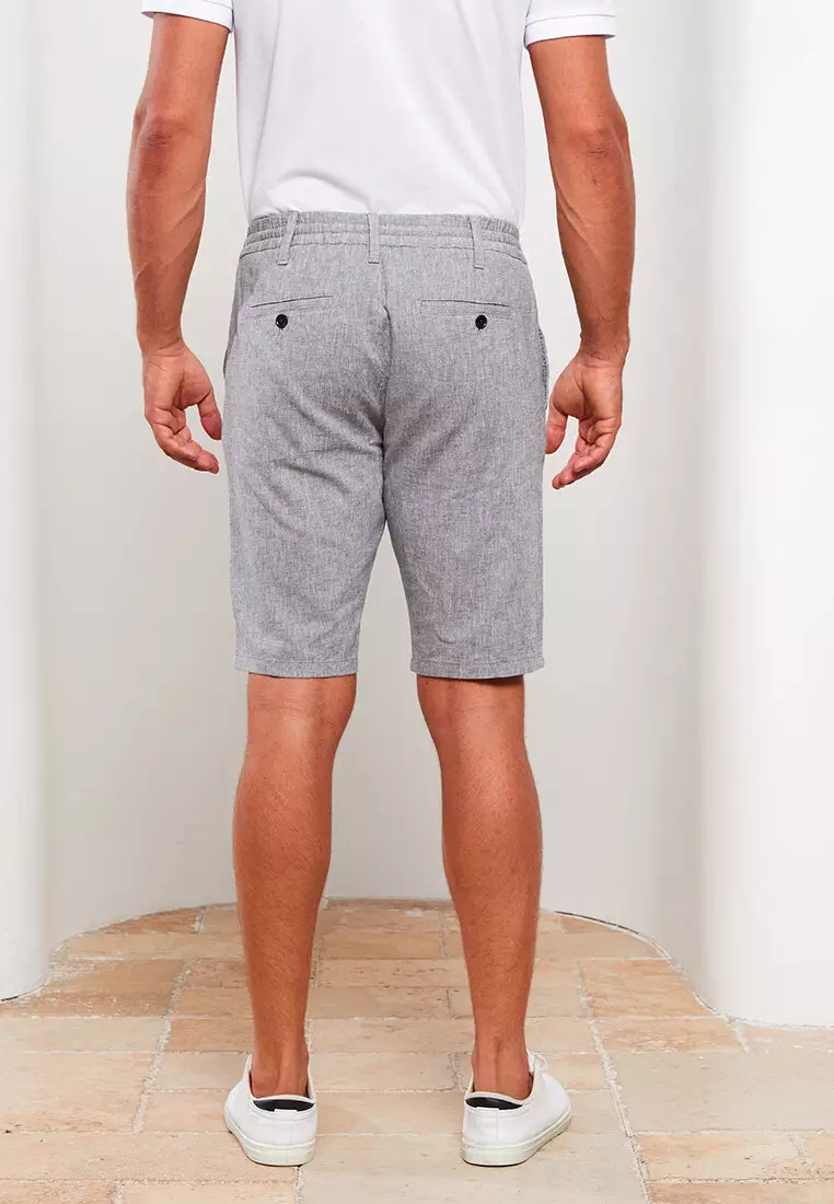 Buy LC WAIKIKI Standard Fit Linen Men's Shorts 2024 Online ZALORA