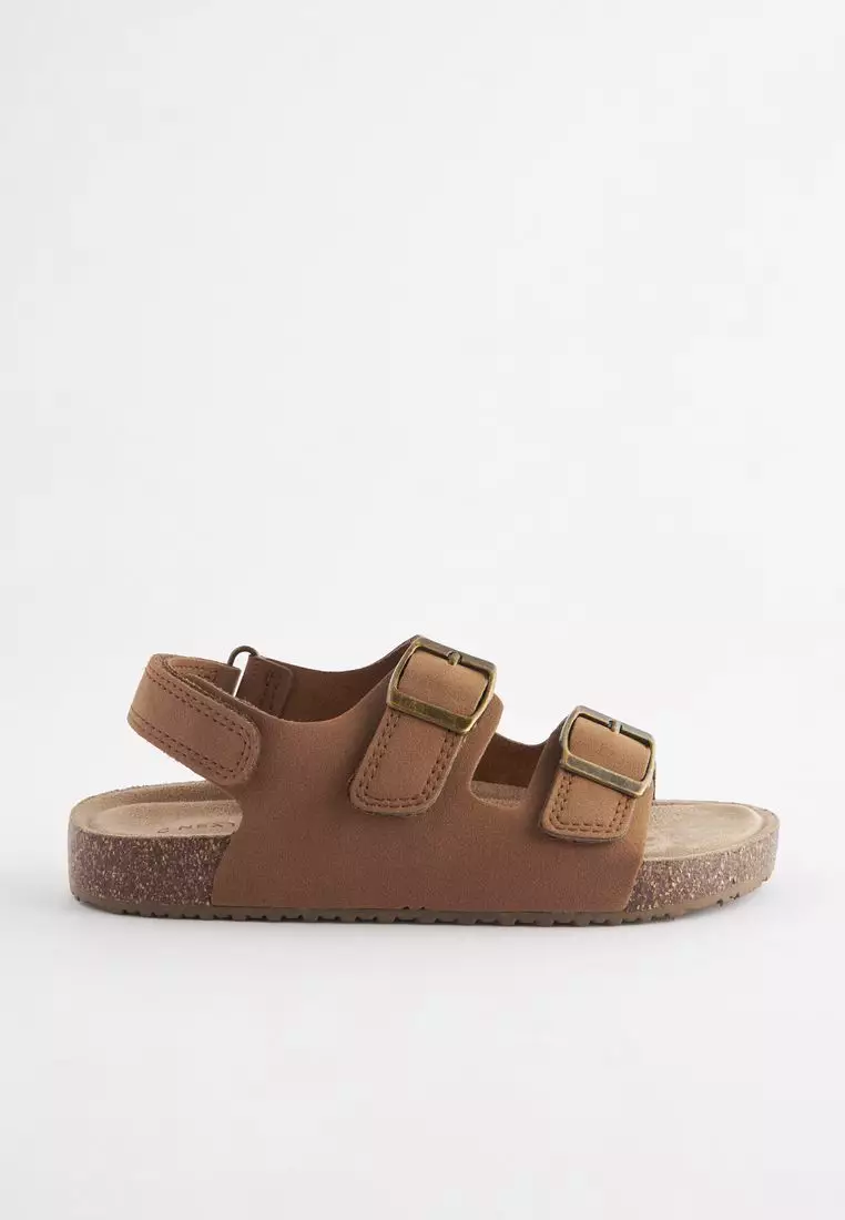 Buy NEXT Double Touch Fastening Strap Corkbed Sandals Online | ZALORA ...