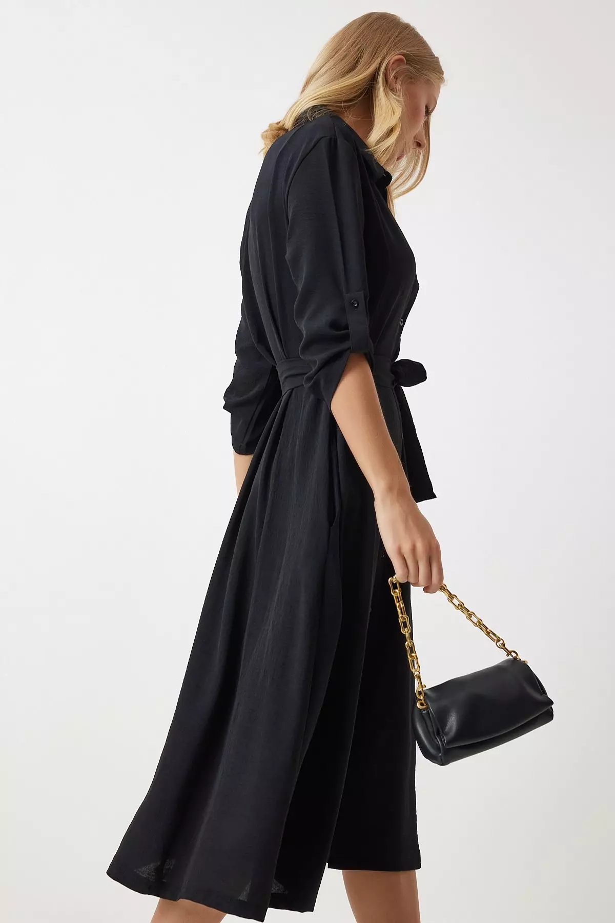 Tie Waist Midi Dress