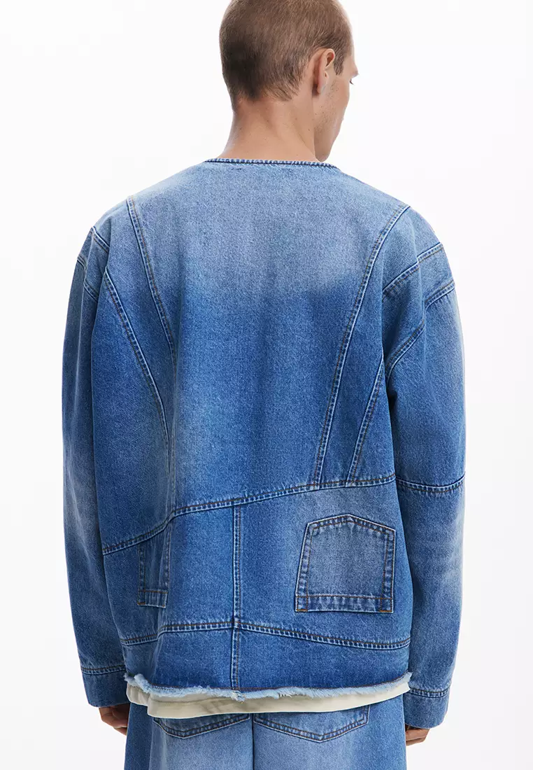 Patchwork denim jacket