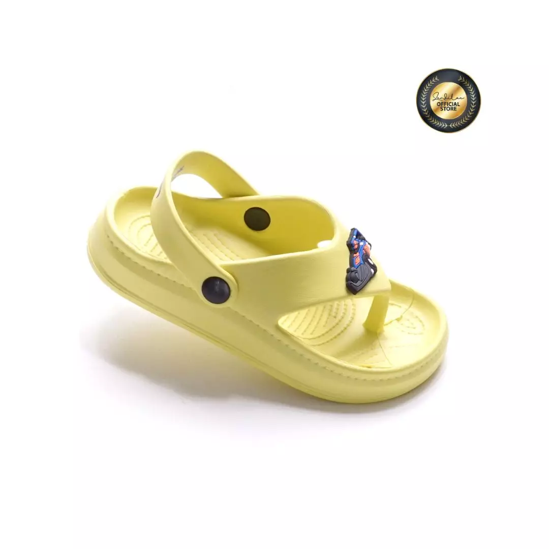 HOTWHEELS - SANDAL LAKI ANAK CH730175LK JAPIT TALI FULL KARET - HIJAU LEMON