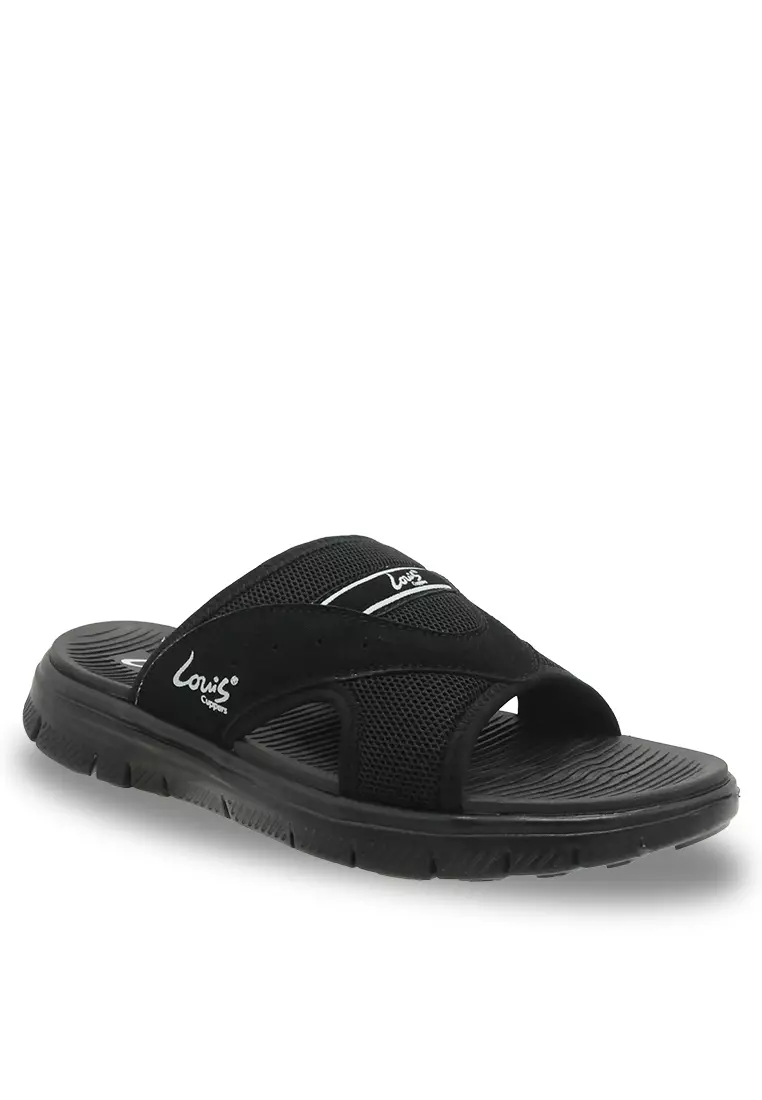 Louis Paneled Flat Sandals