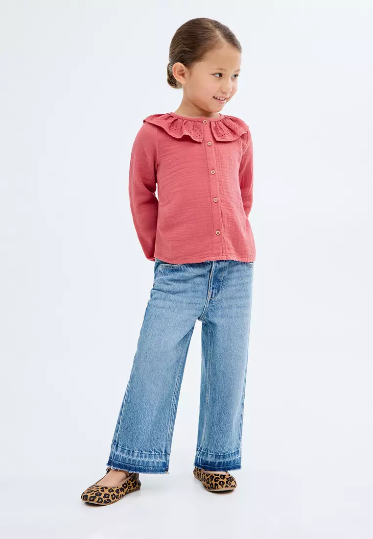 Cotton Culotte Jeans