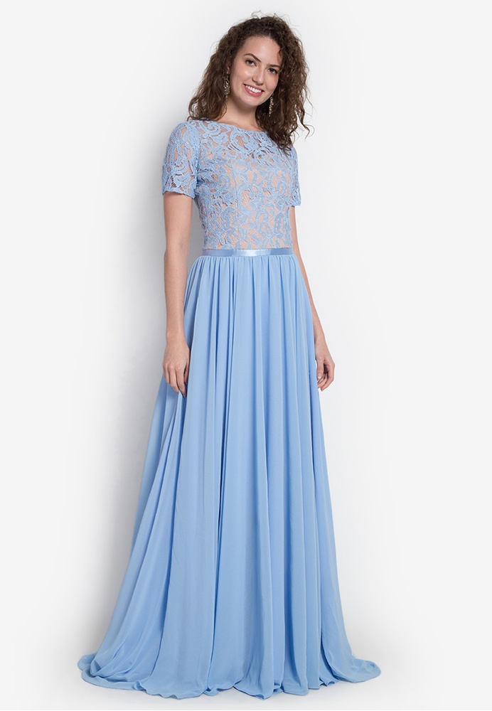 zalora long gown