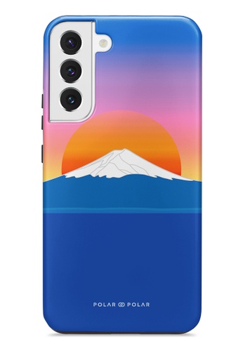 Polar Polar blue Fujisan Sunset Samsung Galaxy S22 Plus 5G Dual-Layer Protective Phone Case (Glossy) F5655AC57596AFGS_1