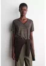 BROWN / WHITE / STRIPED