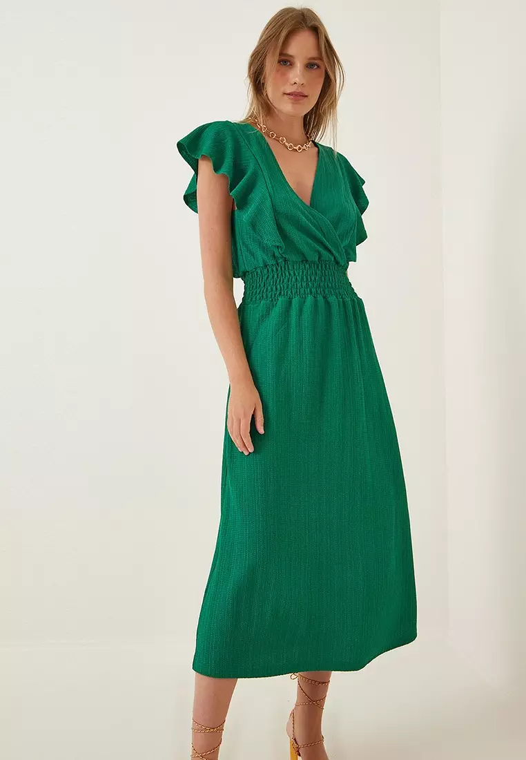 Ruffle Textured Dress
