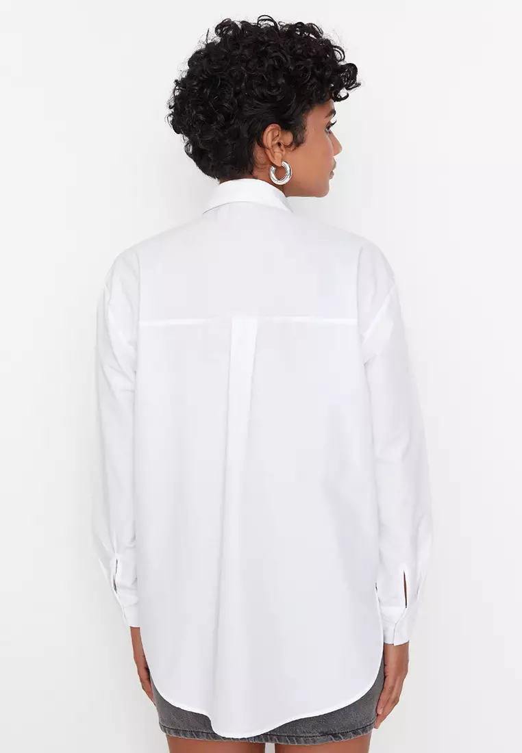 Loose Fit Cotton Woven Shirt